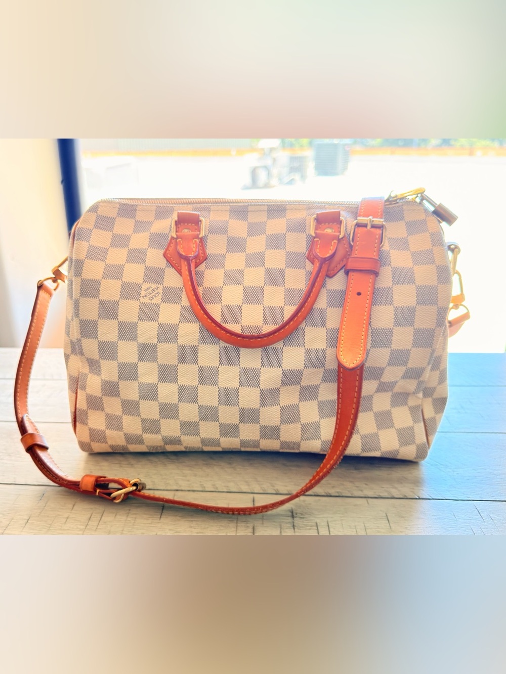 Louis Vuitton Damier Azur Speedy Bandoulière 30 w/ Strap – Cream